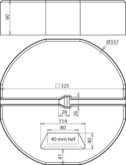DEHN Betonsockel B55  BES 17KG KT16 D337 