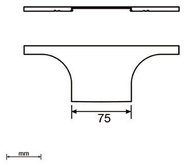 Unex Abdeckung T-Abzweiger 75mm    66079 