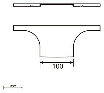 Unex Abdeckung T-Abzweiger 100mm   66129 