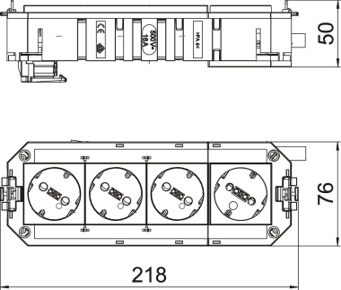 OBO UTC4 G W3OR1 Uniträger Connect GST18 