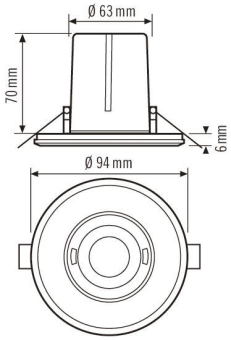 Esylux MD-FLAT-E 360i/8 RW    EP10428548 