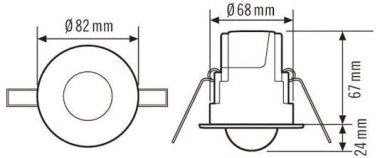 ESYLUX Deckeneinbau-         MD-CE360i/8 