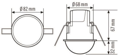 ESYLUX Deckeneinbau-        PD-CE360i/24 