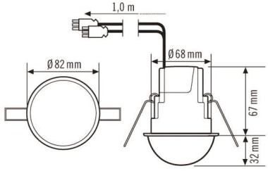ESYLUX Decken PD-CE360i/24 GST opal-matt 