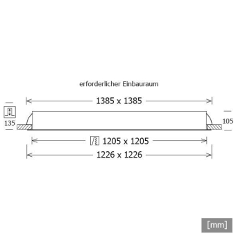 LTS Einbauleuchte  PLL 57.1225.30.1/DALI 