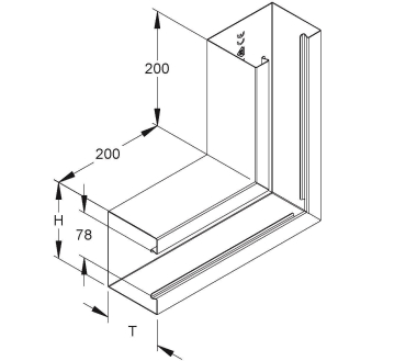 NIED Gerätek.-Vertikaleck GKV170-78T100R 