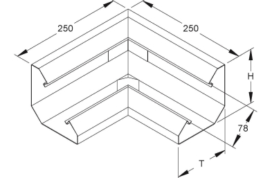 NIED Pultkanal Inneneck       PLI120-78R 