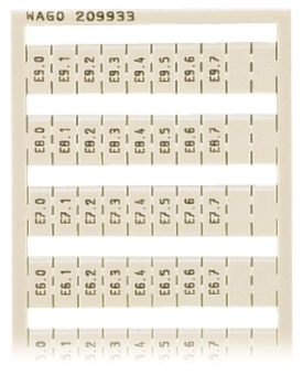 WAGO 209-933 WSB-Beschriftungskarte, als 