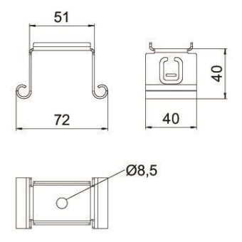 OBO MAH 075 FS Mittenabhängung 