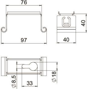 OBO MAH 100 FS Mittenabhängung 