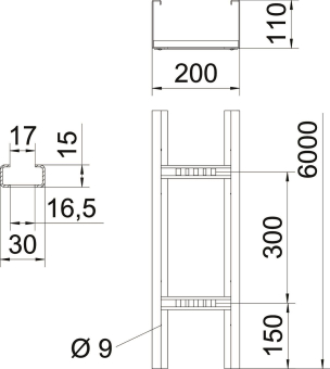OBO WKLG 1120 FS Weitspannkabelleiter 