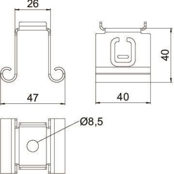 OBO MAH 050 FS Mittenabhängung 