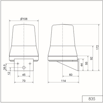Werma Blitzleuchte WM 24VDC     83535255 