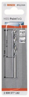 Bosch   HSS-Spiralbohrer PointTeQ 4,2 mm 