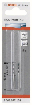 Bosch   HSS-Spiralbohrer PointTeQ 1,5 mm 