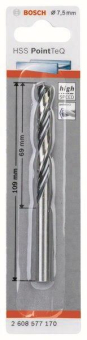 Bosch   HSS-Spiralbohrer PointTeQ 7,5 mm 
