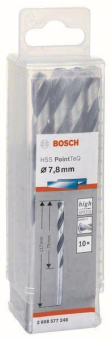 Bosch   HSS-Spiralbohrer PointTeQ 7,8 mm 