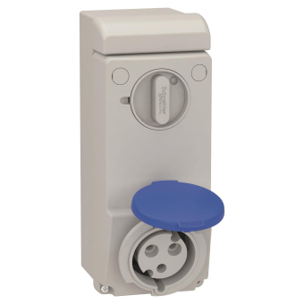 Schneider Wandsteckdose verriegelt 83042 