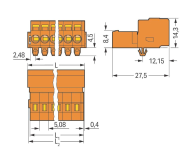 WAGO 231-640/018-000 1-Leiter- 