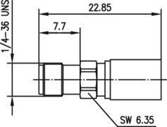 TEGA SMA-Kabelbuchse Cr Au G30 100024724 
