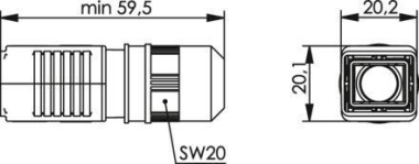 TEGA STX V4 SteckerGehäuse   H86011A0011 