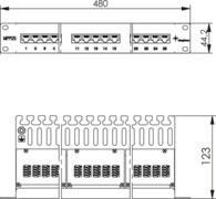 TG 19Zoll Panel ISDN/TEL 1HE J02023L0014 