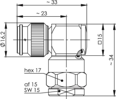 TEGA TNC-KabelwinkelStecker  J01010B0023 