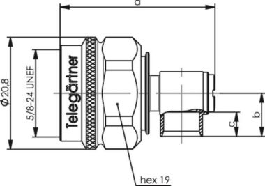 TEGA N-Kabelwinkelstecker      100023947 