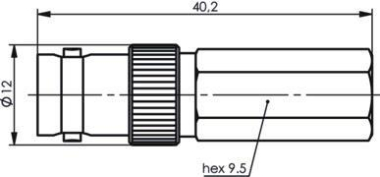 TG BNC-Kabelbuchse TWIST-ON  J01003A0020 