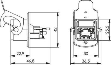TG   STX V5 Flanschset RJ45  J80020A0006 