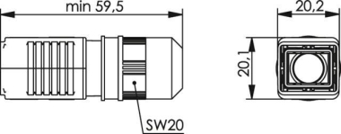 TEGA STX V4 SteckerGehäuse   H86011A0011 