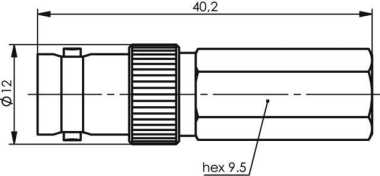 TG BNC-Kabelbuchse TWIST-ON  J01003A0020 
