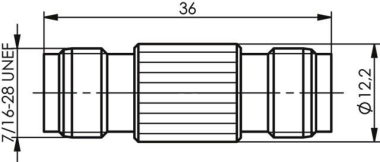 TG TNC-Kupplung 50 OHM (F-F) J01014A2618 