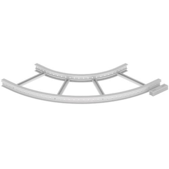 Unex Flachbogen 90  lichtgrau   67607-04 
