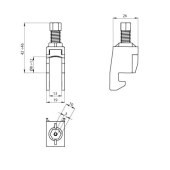 Unex Kabelschelle achatgrau     67701-48 