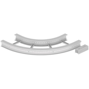 Unex Flachbogen 90  lichtgrau   67527-04 