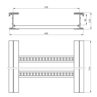 Unex isolierende Kabelleiter    67620-04 