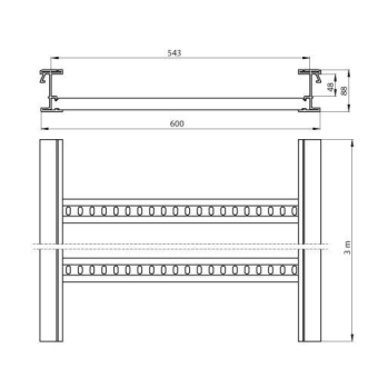 Unex isolierende Kabelleiter    67600-04 