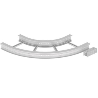 Unex Flachbogen 90  lichtgrau   67627-04 