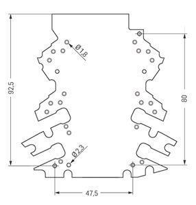 WAGO 2857-191/3140-000 Lochraster- 