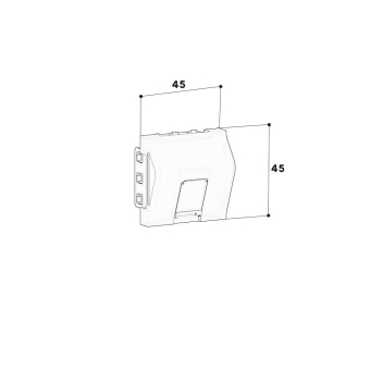 GGK Datendose M45 1Port Aluoptik    6673 