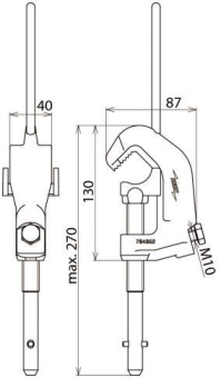 DEHN Leiter-Klemme m. Ta1spitze   784352 
