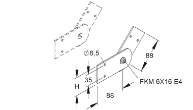 Niedax GFK-Gelenkverbinder       KKGV 80 
