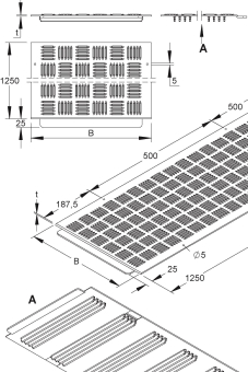 Niedax GFK-Deckel f.GFK-        BKDR 200 