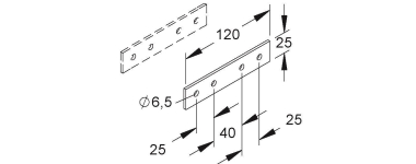 NIED GFK-Stoßstellenverbinder,   KPGH 40 