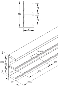 Niedax GK-Unterteil      DKU 220-78T90 C 