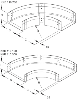 Niedax GFK-Bogen             KKB 110.200 