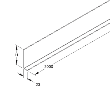 NIED GFK-Trennsteg,110x3000mm    KKT 110 