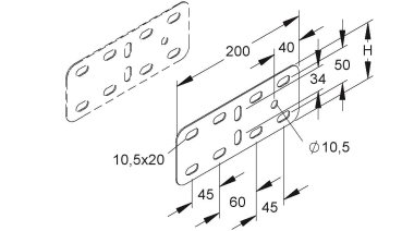 Niedax Stoßstellenverbinder  KKIH 110 E4 