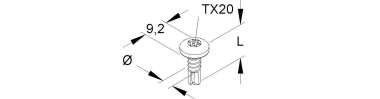 Niedax Linsenk.Bohrschr.   B 4.2X13-TX V 